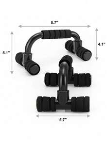 7pcs Home Gym Fitness Set, Includes Jump Rope, Grip Strengthener, Push-Up Bars, Ab Roller For Muscle Building - Multicolor - View 9