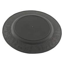 WUPYI 24-Piece Plate Set, Round Packaging Tray, Reusable Tableware Set, Recessed Base, For Birthday Parties, Weddings, Restaurants, And Home Use, 33 Cm Diameter (Silver) - SILVER. - View 10