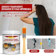Pegamento Impermeabilizante Transparente para Sellar Fugas | Anticorrosivo y Resistente al Desgaste, Sin Demoler Azulejos, Ideal para Baño y Cocina, Fácil Aplicación, Esencial para Sellar Grietas - transparente - Ver 9