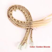 6pcs/Set Extensiones de Cabello Trenzado Sintético de 22 Pulgadas para Mujer con Clips, Adecuadas para Uso Diario y Peinados de Fiesta - Multicolor - Ver 21