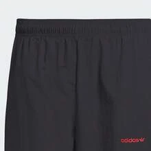 Adidas Originals Men's Elastic Waist Flared Sports Woven Pants - Black - View 2