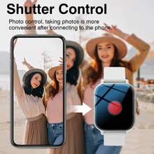 Smartwatch - Pantalla de alta definición, llamadas inalámbricas, fondo de pantalla personalizable, seguimiento de actividad física, recordatorios, control de música - Multicolor - Ver 4