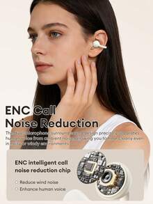 Écouteurs Bluetooth à clip Lenovo RS108, audio directionnel à ouverture, Bluetooth 6.0, son surround, faible latence pour le jeu et les sports, écouteurs sans fil à réduction de bruit compatibles avec les smartphones et les ordinateurs, excellent cadeau - Prune - Voir 8