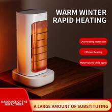 Small Desktop Heater, Quiet & Fast Heating, Hand & Foot Warmer, Instant Heating, Radiant Heater, Suitable For Office - Multicolor - View 6