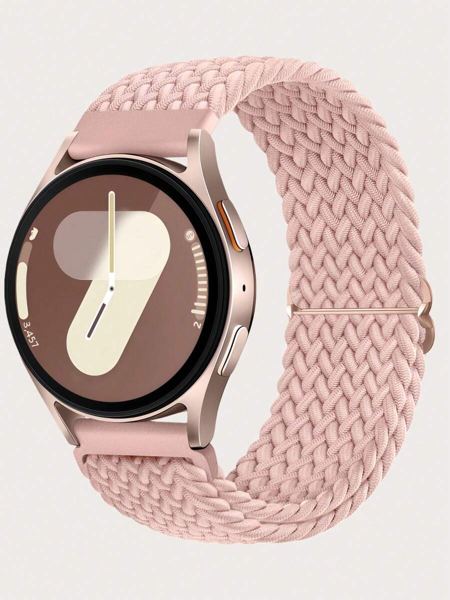 20mm 編織尼龍單圈錶帶，相容 Galaxy Watch 4 5 6 7 FE 40mm 44mm/Watch 4 6 Classic 42mm 46mm 43mm 47mm/Watch 5 Pro 45mm/Watch 3 41mm/Active 2，Vivoactive 6/Vivoactive 5/3，男女通用