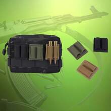 2 Hole 7.62mm & 3in Shotshell Tactical Hook And Loop Pouch, Loose Hook And Loop Tool - Multicolor - View 2