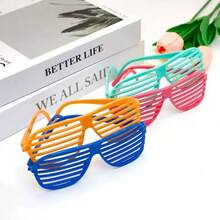 12 pezzi Occhiali stile veneziano in colori al neon; adatti come riempitivo per borse regalo da festa, aggiungendo divertimento e creatività; ideali per feste notturne, decorazioni per compleanni, raduni e festival musicali, nonché accessori da spiaggia. - Multicolore - Visualizzare 2