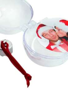 Photo Ornament Ball by "Neil Enterprises, Inc" - Rojo - Ver 3