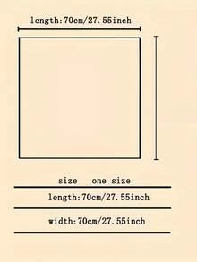 1pc Handkerchief Plain Neck Scarf For Women Small Shawls Wraps Bandana Head Scarfs 70x70CM Square Headband Hijab Scarves - 綠色 - 查看 3