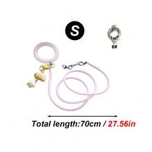 Conjunto de 1 guia de voo super elástica para papagaio com pulseira e pingente de desenho animado fofo, adequada para calopsitas, cacatuas, periquitos e outras aves de exterior, corda retrátil para caminhada de pássaros, sem argola para os pés, adequada para treinamento e soltura de pássaros em todas as estações do ano. - Multicolorido - Ver 29