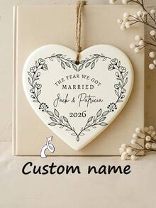C-wedding Ceramic Commemorative Ornament