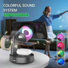 适用于 17/16/15/14 Pro Max 的 QI2.2 25W 无线音乐充电器，充电支架兼容 Series 11 和 Pro - 黑色 - 查看 4