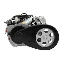 WOBENFOG 100CC 4-Stroke Bicycle Motor Kit, 3HP Hand Start Gas Motorized Motor Bike Modified Engine With Air Cooling System, Petrol Motorized Bike Engine For Beach Bikes With Large Triangular Frame Space - Black, Silver - View 6