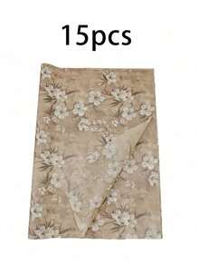 50张 50*35厘米 复古梅花图案薄纸，适用于DIY工艺品、派对礼品包装、花束包装、服装鞋帽包装，以及情人节、教师节、感恩节、母亲节、婚礼、生日礼物的装饰。 - 彩色 - 查看 15