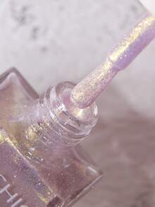 REALCHIC 10毫升/瓶，反光闪粉浅粉色指甲油，水性闪光指甲油，快干，持久，可撕拉，秋冬色系，女士美甲艺术 - 淺灰紫 - 查看 2