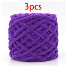 3pcs/300g Mixed Color Ice Bar Striped Yarn, Soft Chunky Yarn, Suitable For Hand Knitting DIY Soft & Thick Knitted Yarn, Can Be Used To Make Blankets, Scarves, Dolls, Slippers, Crochet Yarn