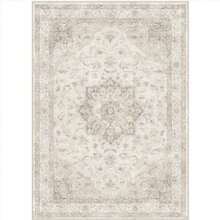 Cream Floral Pattern Area Rug Washable Rug Vintage Traditional Floor Cover Foldable Thin Retro Accent Indoor Non Slip Carpet Print Mat Bedroom Living Room Bathroom Home Decor Large Carpets Dining Room Rug Kitchen Rugs For Entryway - A - Xem 5