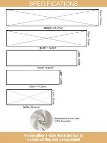 1pc Polyester Table Runner - White & Gold Moon-Star Pattern, Perfect For Ramadan Festival Dining Tables, Family Gatherings, Party Settings & Holiday Celebration - Multicolor - View 4