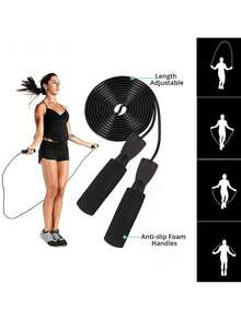 7pcs Home Gym Fitness Set, Includes Jump Rope, Grip Strengthener, Push-Up Bars, Ab Roller For Muscle Building - Multicolor - View 5