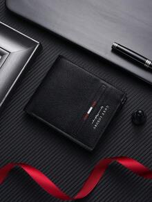 SHABILI Classic Short Men's Wallet, Retro Youth Ultra-Thin Wallet, Student New Multi-Function Card Holder, Men Leather Wallet - Black - View 10