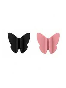 1/2pcs Silicone Lipstick Holder, Suitable For Phone Case Back, Compatible With IPhone And Android Smartphones