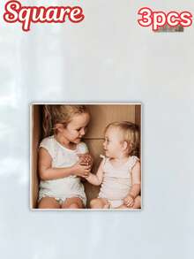 1/3/5个装可定制亚克力照片磁贴 - 5种形状可选，个性化家居装饰及礼品，厨房装饰，用于照片展示和收藏，也适用于宿舍和办公桌装饰，将普通照片变成独特的装饰品，周年纪念礼物，厨房必备品 - 多色(Shaped) - 查看 23