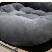 Non-Slip Desk Chair Cushion Rocking Office Chair Pad With Ties Soft Seat Cushion With High Back Support For Dorm Floor Car Office Patio - 巧克力棕 - 查看 3