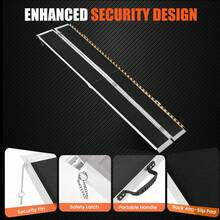 Rampa Plegable de Aluminio de 2.4 m y 800 lb de Capacidad, para Autos, Escaleras y Sillas de Ruedas - 8 pies - Ver 4
