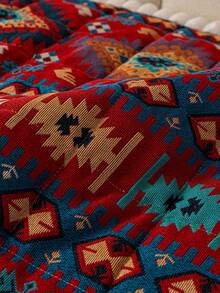 1pc Bohemian Style Sofa Cushion Cover Thicken Anti-Slip Sofa Slipcovers For Living Room Bedroom Outdoor Sofa Cover Pet Stain Prevention 4-Season Sofa Seat Cushion Cover For L-Shaped Single Seat Recliner And 1/2/3/4 Seater Sofas New Decorations For Spring And Summer Homes - Red - View 9