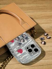 Customized Phone Case, Customized Acrylic Panel, Swinging Phone Case, Heart-Shaped Acrylic Board, Valentine's Day Gift, Women's Gift, Customized Couple Photo, Family Photo, Birthday Gift, Couple Gift, Boyfriend/Girlfriend Gift, Family, Friends, Party Favors, Commemorative Gift, Pet Couples Gift - Multicolor - View 8