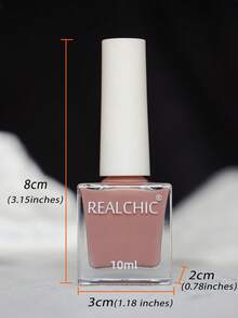 10ml/Pcs,2026 New Arrival Pink Nude Nails, Water Based Nail Polish,Fast Dry,Long Lasting,Peel Off,Autumn/Winter Colors,Manicure Nails Art For Women & Girls - 裸粉色 - 查看 4