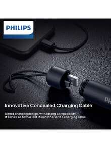 PHILIPS SFL1236 手電筒 400 流明亮度 內建 1800mAh 電池 Type‑C 充電 高密防水防震 4 種模式一鍵切換 小巧便攜帶金屬夾 - 黑色 - 查看 2