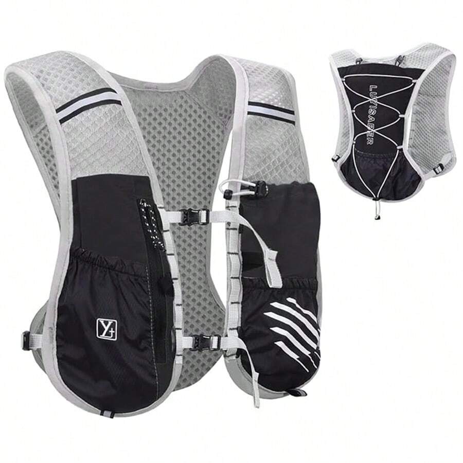 Running Hydration Vest Backpack, Camel Hydration Backpack Water Backpack, Lightweight Daypack For Hiking Trail Running Cycling Race Marathon For Women Men(Only Backpack Without Bladder) - Black - View 1