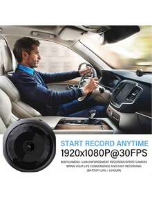 1pc 1080P Full HD Smart Mini Camera With 2.4GHz Wi-Fi, Night Vision, And Remote Viewing Via App. Supports Multi-Device Connection And Motion Detection. USB-Rechargeable And Compact For Flexible Placement. Ideal For Home Security, Indoor/Outdoor Use, Parties, And Pet Monitoring. - Black - View 7
