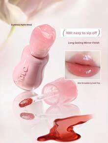 NOVO 滋润唇彩，不粘腻，自然润色，提亮唇色，适合冬季，打造Y2K可爱嘟嘟唇，时尚百搭，生日礼物佳选，派对必备，最佳颜色 - 02#草莓冰茶 - 查看 8