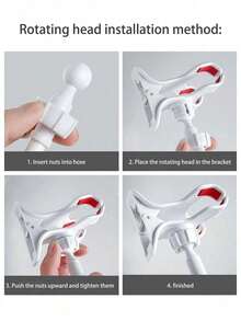 1pc Slouchy Bracket Phone Stand Multifunctional Desktop Stand For Live Stream Bedside Universal Creative Stand - Black - View 8