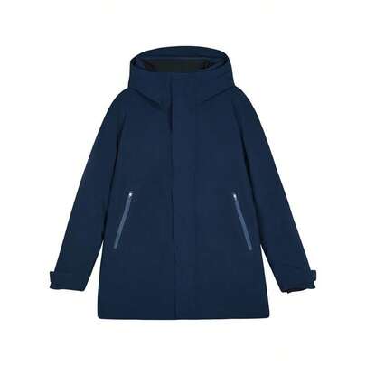 Skechers Men's Warm And Cold-Proof Woven Hooded Outdoor Down Jacket