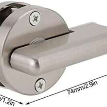 Pestillo de Puerta de Bao de Acero Inoxidable que Indica Cerradura, Indicador de Ocupado/desocupado para Inodoro de Bao Pblico Montado con Fijacin Pasante de Perno - como se muestra en la figura - Ver 5