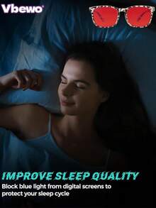 男女通用 - 改善睡眠 - 预防视觉疲劳 - 适用于电脑屏幕和游戏 - 多色 - 查看 6