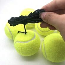 4pcs Professional Rebound Tennis Balls With Elastic Rope, Tennis Training Balls, Single-Person Elastic Rubber Ball, Tennis Training Equipment, Tennis Sports Accessories, Suitable For Coaches And Players, Durable High Elasticity, Easy To Use, Applicable For Racket Sports, Indoor Sports, Outdoor Sports Accessories, Tennis Gifts, Tennis Matches, Finger Games, Party Games, Family Entertainment, Sports Gifts, Party Gifts, Gifts For Men, Gifts For Women - Multicolor - View 7