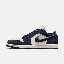 Men's Air Jordan 1 Low SE Basketball Shoes IO7448-400 - Blue - View 1