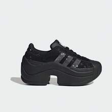 Adidas Originals Unisex SUPERSTAR BOLD Casual Low-Top Fashion Rhinestone Thick-Sole Sneakers IH1663 - Black - View 1