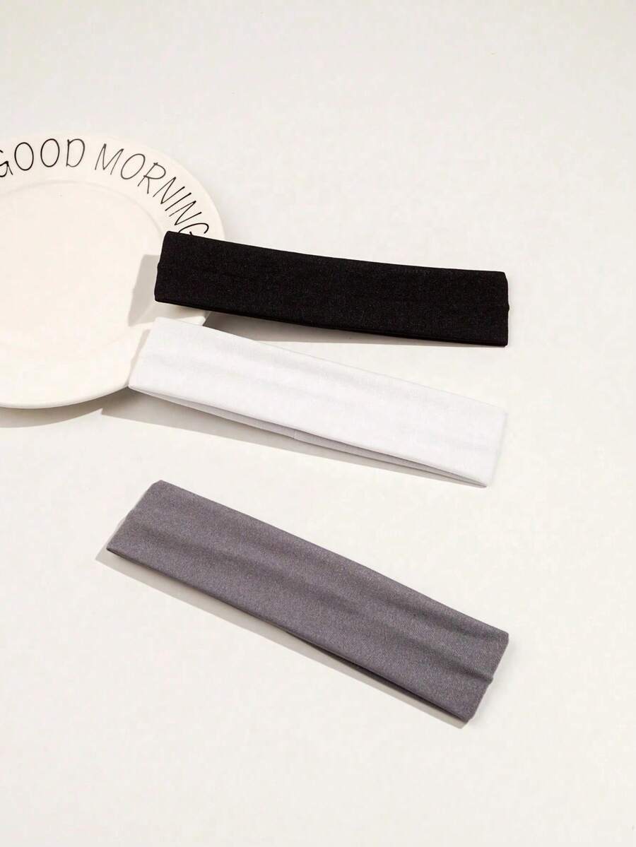 3pcs Set Sport Yoga Hairband, Suitable For Daily Wear, School Stuff, College, Headbands Fall Winter Hair Band Hair Accessories For Women For Vacation Outfits Woman Elegant Scarf Women Bandanas Soft Headwrap,Hair Accerssories,Headbands For Women,Clothes,Mardii Gras,Valentine's Day,Travel Essential,Pink,Workout Sweat Headband,Gym Hair Accessory,Fall Winter Hair Band,Vacation Hair Accessory,School Daily Headband,Solid Color Hair Band,Versatile Women Headband,Elegant Sports Headband,Valentine Gift Headband,Travel Hair Accessory - Nhiều màu - Xem 1