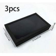 1个/3个装100格首饰盒，大容量首饰戒指展示盒 | 带透明盖和托盘支架的耳环收纳整理盒 - 彩色 - 查看 16