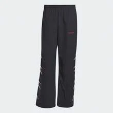 Adidas Originals Men's Elastic Waist Flared Sports Woven Pants - Black - View 1