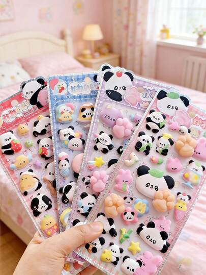 Cute 3D Stickers - Light-Colored Design, Ideal For Decorating Phone Cases And Notebooks, Perfect For DIY Projects, Making Fun Stickers, Expanding Diaries And Planners, 3D Embossed Stickers, Diary Stickers, Decorative Stickers And Stationery Stickers.