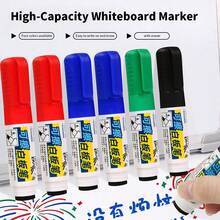 4-Colour Erasable Whiteboard Markers With Built-In Erasers, Water-Based Markers For Easy Removal, Two Nib Options Available, Suitable For Calendars, Glass Surfaces, And Home Offices. - Multicolor - View 10