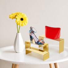 Gold Acrylic Display Tube Rack Jewelry Stand For Stacking Jewelry Snacks Figurines Small Items Sturdy - Gold - View 6