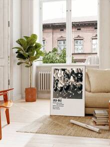 1 pieza Póster sin marco de grupo femenino de K-Pop, Póster de tarjeta de álbum de escenario KPOP Nxde Queen, Impresión en lienzo para decoración de pared - Multicolor - Ver 9