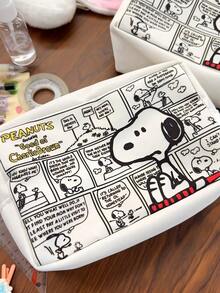 1pc Snoopy Themed Storage Bag, Suitable For Organizing Small Items For Daily Study And Commute, Can Be Used As Pencil Case, Cosmetic Bag Or Miscellaneous Storage Bag, Also Suitable For Back To School, School Supplies, Holidays, Birthdays, Party Gifts And More Occasions. - Multicolor - View 3
